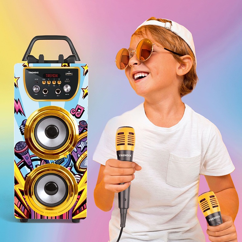 Karaoke infantil con microfonos Golden Star - Imagen 4
