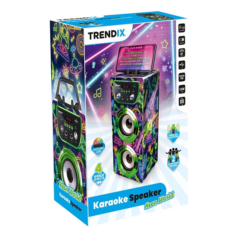 Karaoke infantil con microfonos Neon World