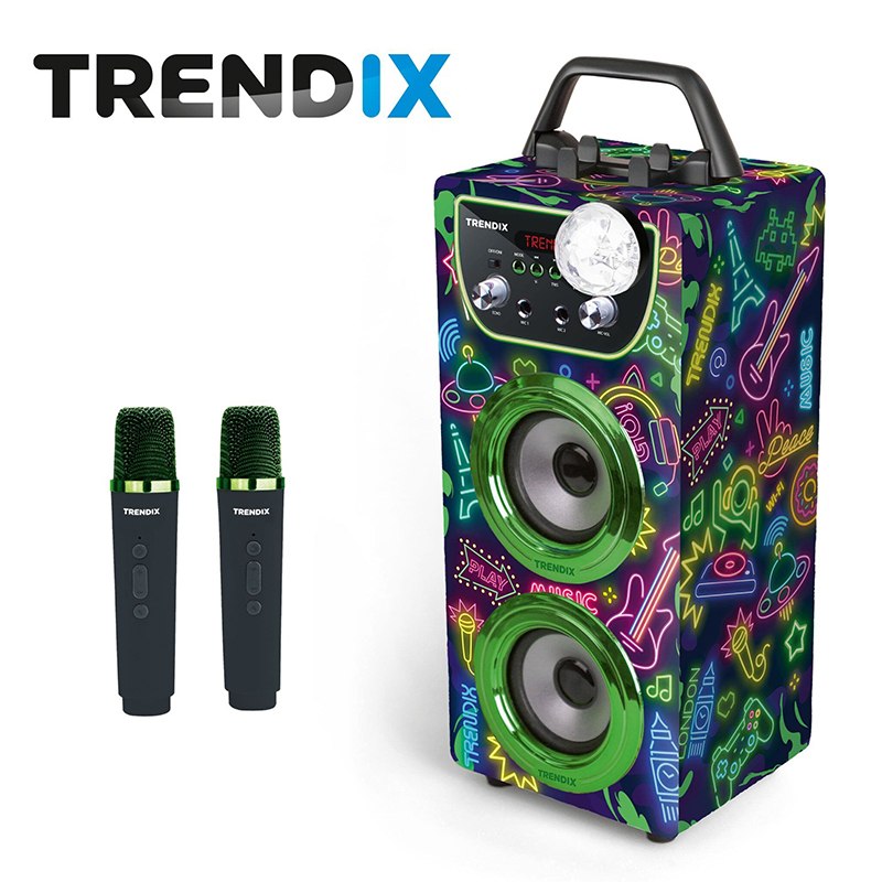 Karaoke infantil con microfonos Neon World - Imagen 2