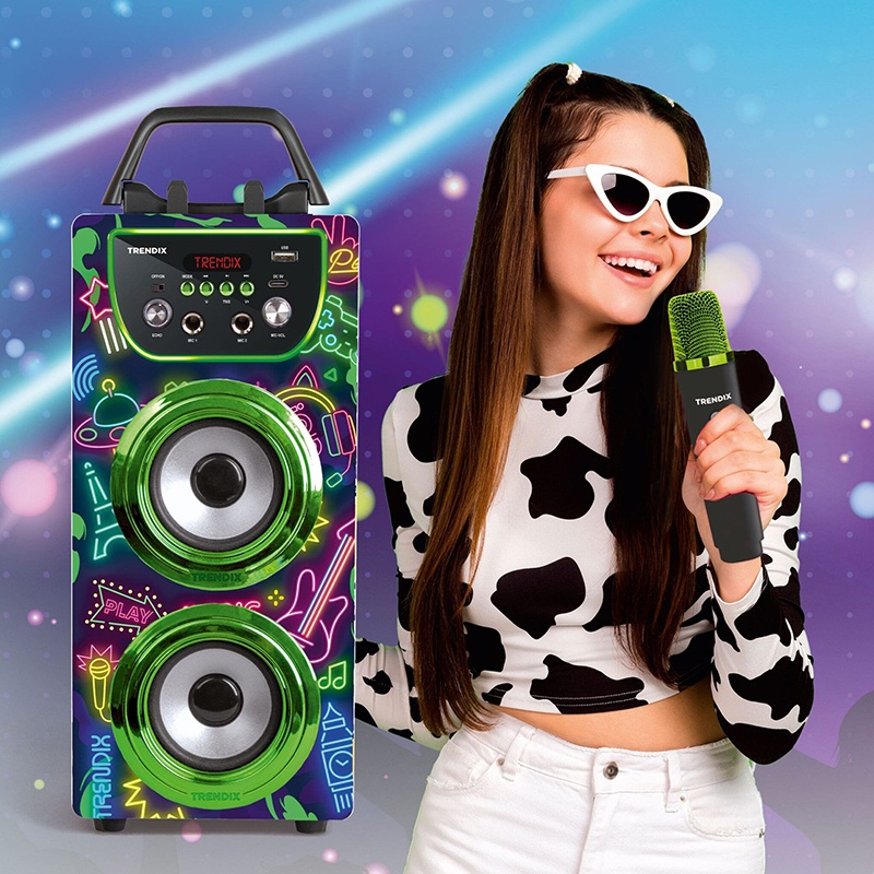 Karaoke infantil con microfonos Neon World - Imagen 3