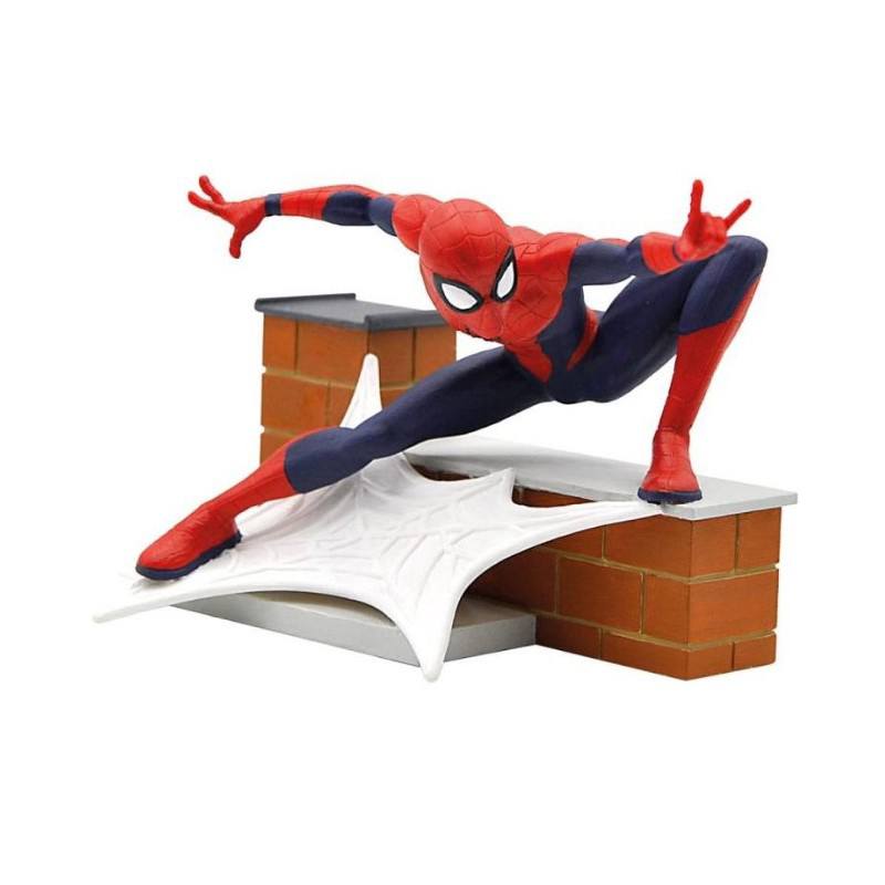 Figura Spiderman Teia na Parede 7cm