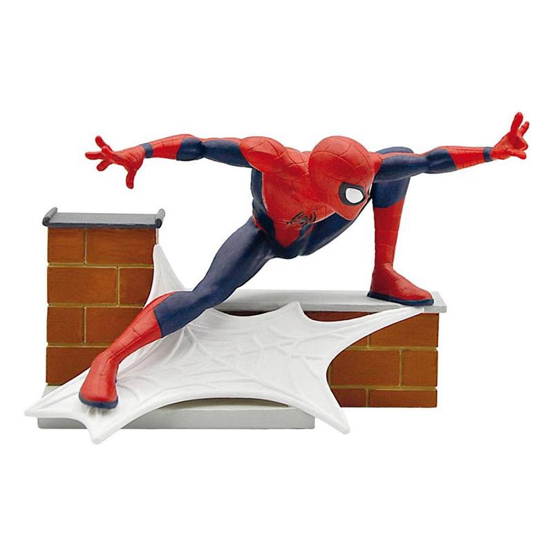 Spiderman Figura Telaraña en Pared 7cm - Imagen 1