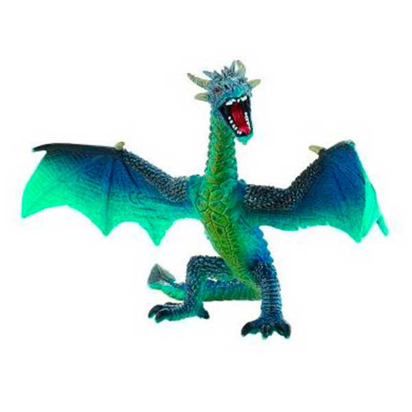 Figura Dragón Azul Alas Abiertas - Imagen 1
