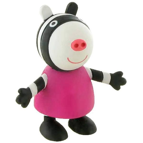 Figura Zoe Cebra Peppa Pig 6cm - Imagen 1