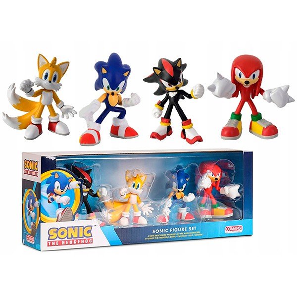 Sonic Conjunto 4 Figuras Família