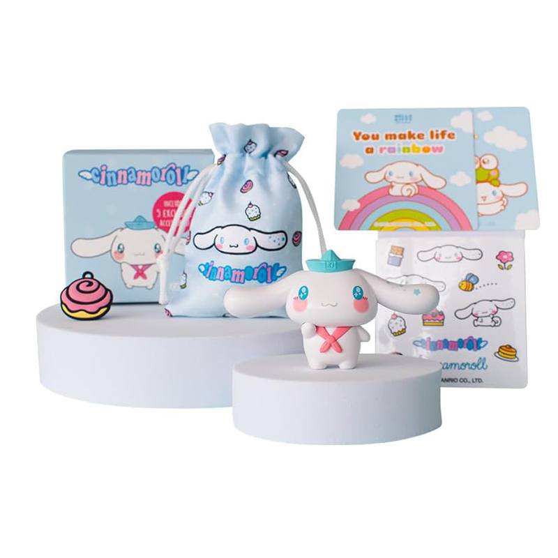 Hello Kitty Figura Cinnamoroll con 5 Accesorios