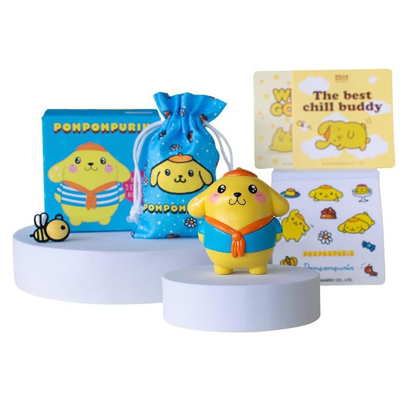 Hello Kitty Figura Pompompurin con 5 Accesorios