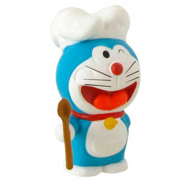 Figura Doraemon Chef 6cm - Imagem 1