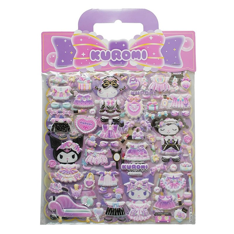 Hello Kitty Pegatinas Kuromi con Relieve