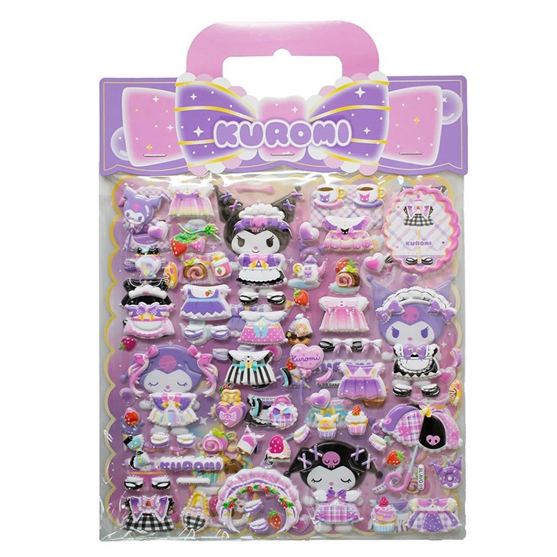 Hello Kitty Pegatinas Kuromi con Relieve - Imagen 1