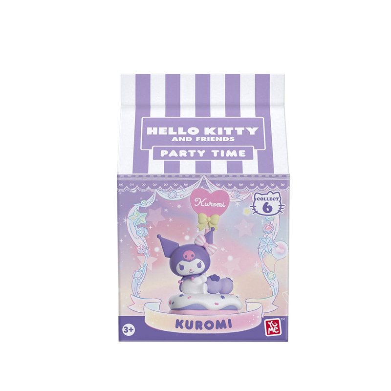Hello Kitty Figura Kuromi Party Time - Imagen 1