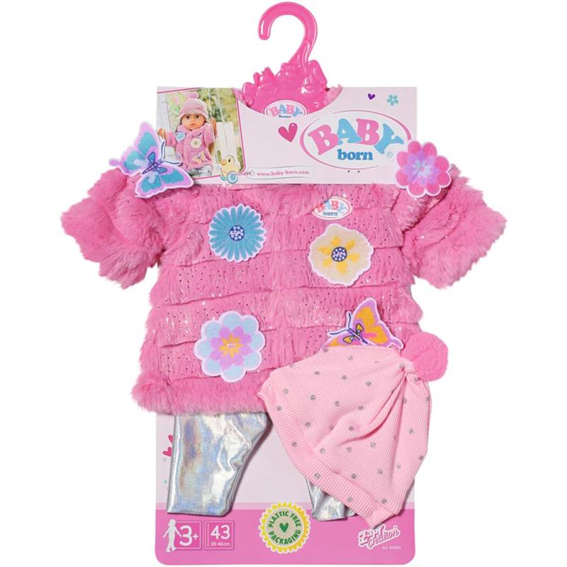 Baby Born Conjunto Casaco Rosa 43cm