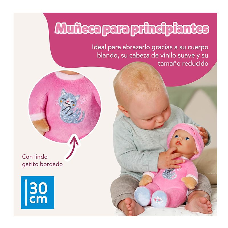 Baby Born for Babies Muñeca Sleepy Pink 30cm - Imagen 2