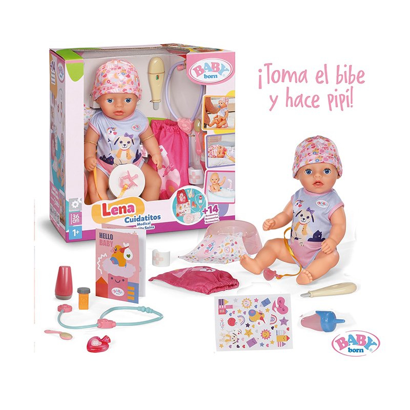 Baby Born - Muñeca Lena Cuidados 36cm - Imagen 1