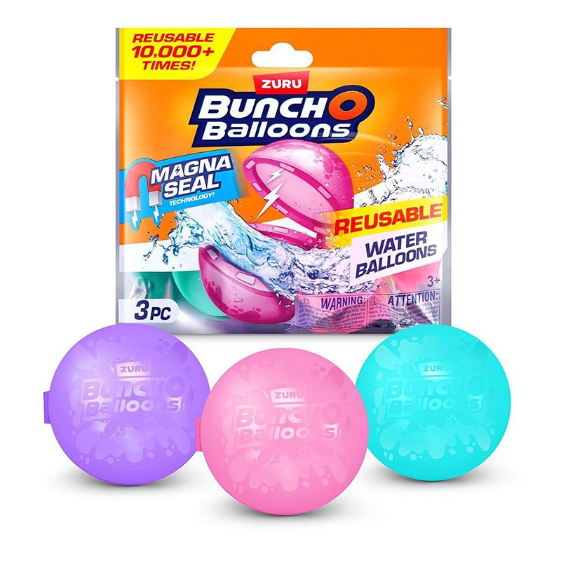 Bunch O Balloons Pack 3 Balões de Água Reutilizáveis