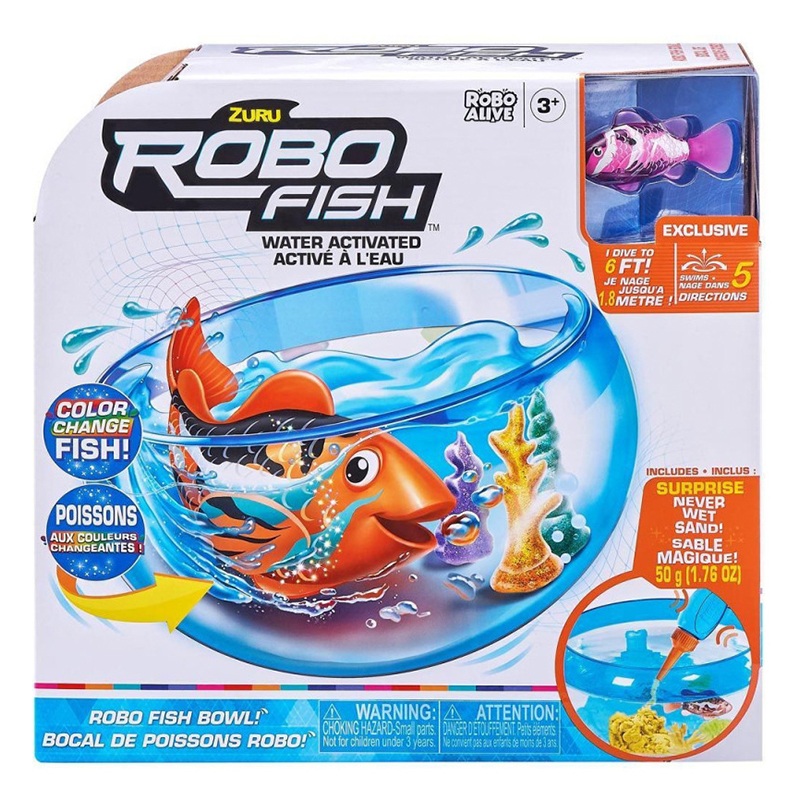 Robo Fish Aquário Com Peixe Color Change